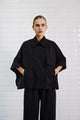 With Black - WBLMEDUSA Trench Cape Black - 00001579