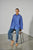 With Black - WBLNOLAN LS Stripe Shirt Magic Blue stripe cotton - 00001491