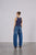 With Black - WBLPEYTON Barrel leg Jeans Horizon Blue Denim - 00001456