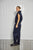 With Black - WBLVALENTINA Striped Vest Midnight blue pinstripe - 00001478