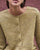 Yerse - Olive-green alpaca-blend fisherman’s-rib cardigan - 43561