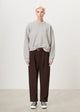 TRVL DRSS - Jenn Cropped Sweater Grey Melange - 02-T1301