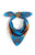 WILD - Wakiza Wild Mini Foulard Scarf Sjaal Blue 55x55cm -